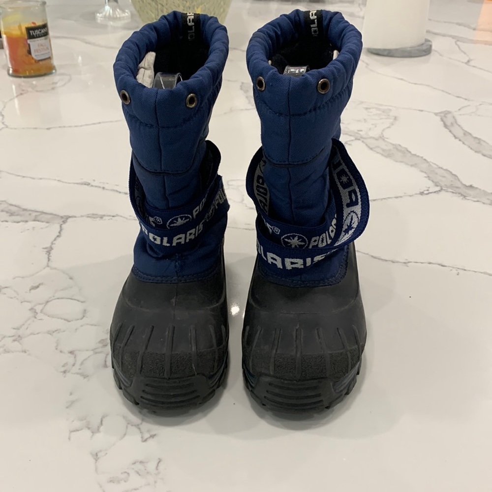 Polaris Blue Rain Snow Duck Like Kids Boot. Size 3